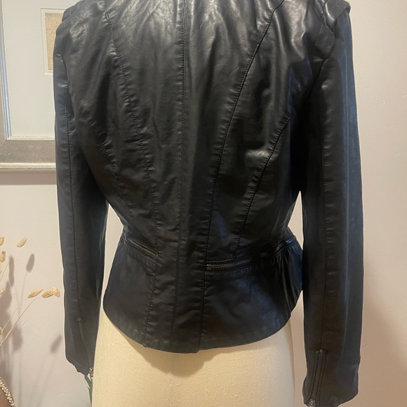 Blank NYC Faux Leather Moto Jacket medium - Picture 8 of 10